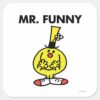 Laughing_Mr._Funny_With_Flower_Square_Sticker_1 Laughing Mr. Funny With Flower Square Sticker