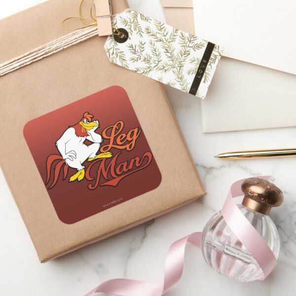 Leg Man Square Sticker