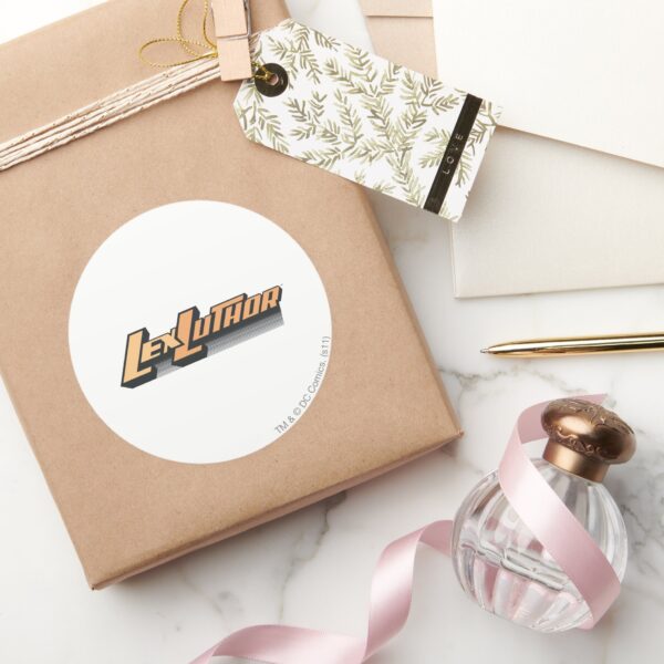 Lex_Luthor_-_One_line_Classic_Round_Sticker_5 Lex Luthor One Line Classic Round Sticker