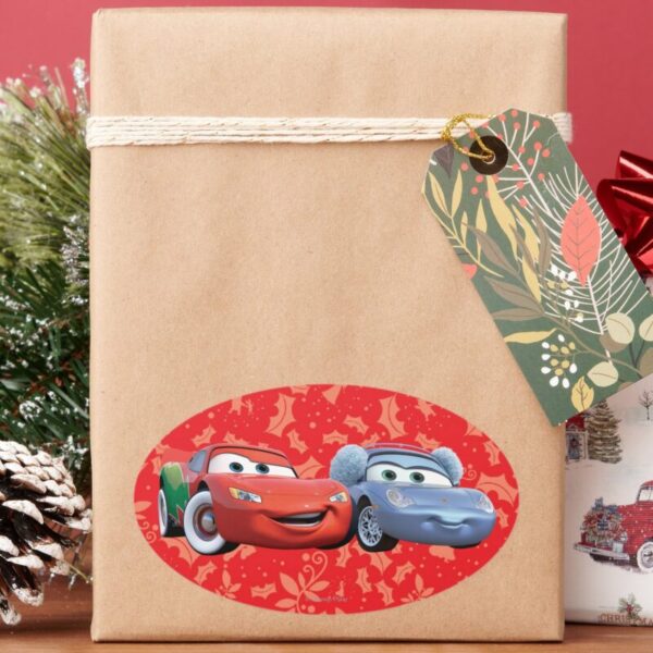 Lightning_McQueen_&_Sally_Oval_Sticker_6 Lightning McQueen Sally Oval Sticker