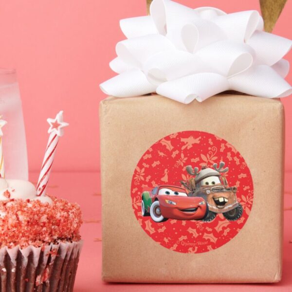 Lightning_&_Mater_Classic_Round_Sticker_7 Lightning Mater Classic Round Sticker