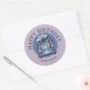 Lilo Stich Stitch Sketch Happy Birthday Classic Round Sticker
