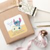 Lilo Stitch Beach Birthday Thank You Square Sticker