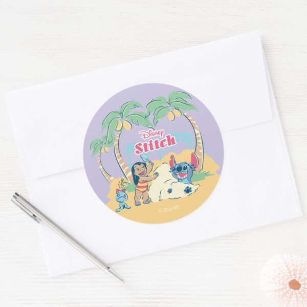 Lilo_&_Stitch_Island_Adventure_Classic_Round_Sticker_3 Lilo Stitch Island Adventure Classic Round Sticker