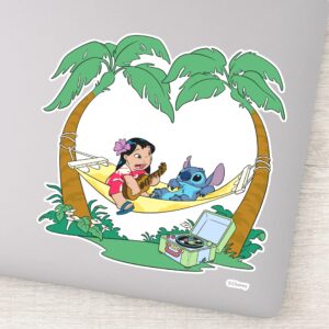 Lilo Stitch Lilo Stitch On A Hammock Sticker