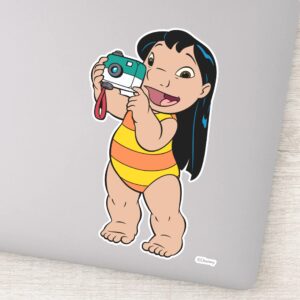 Lilo Stitch Lilo Taking A Photo Sticker