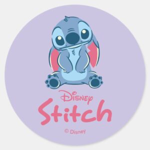 Lilo Stitch Stitch Classic Round Sticker
