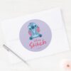 Lilo Stitch Stitch Classic Round Sticker