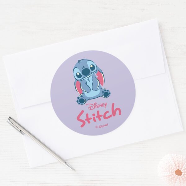 Lilo Stitch Stitch Classic Round Sticker