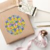 Lilo Stitch Pineapple Pattern Classic Round Sticker