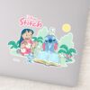 Lilo Stitch Reading The Ugly Duckling Sticker
