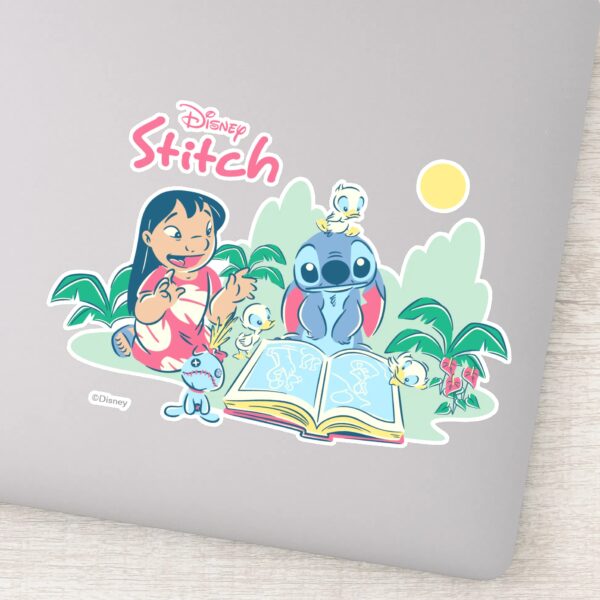 Lilo_&_Stitch___Reading_the_Ugly_Duckling_Sticker_9 Lilo Stitch Reading The Ugly Duckling Sticker