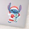 Lilo Stitch Santa Claus Stitch Sticker