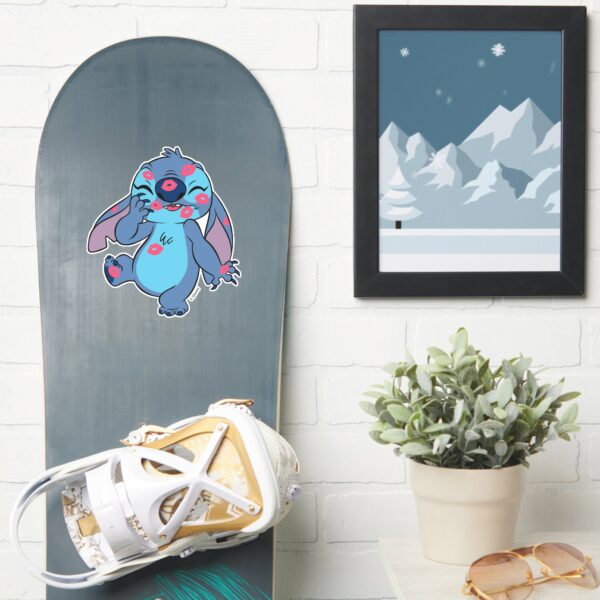 Lilo Stitch Stitch Covered In Kisses Sticker