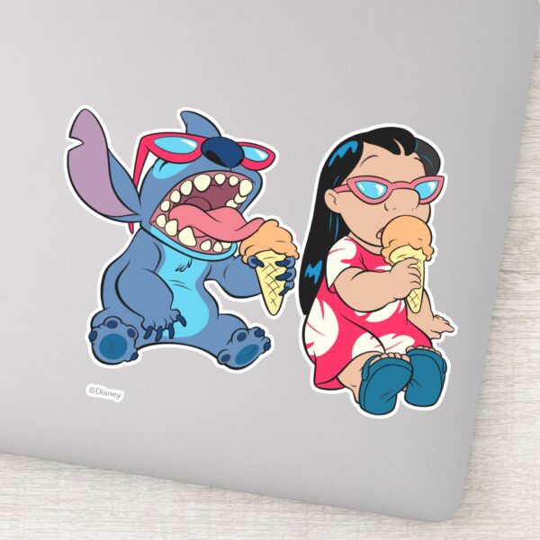 Lilo_&_Stitch's_Lilo_and_Stitch_Eating_Ice_Cream_Sticker_9 Lilo Stitchs Lilo And Stitch Eating Ice Cream Sticker