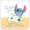 Lilo And Stitch Baby Shower Thank You Square Sticker