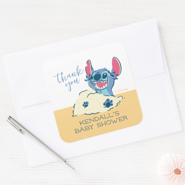Lilo_and_Stitch_Baby_Shower_Thank_You_Square_Sticker_4 Lilo And Stitch Baby Shower Thank You Square Sticker