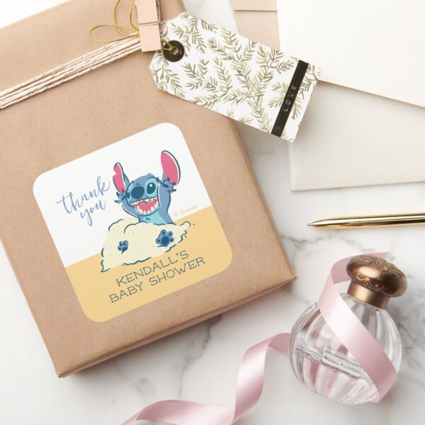 Lilo_and_Stitch_Baby_Shower_Thank_You_Square_Sticker_6 Lilo And Stitch Baby Shower Thank You Square Sticker