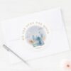Lilo And Stitch Over The Moon Baby Shower Classic Round Sticker