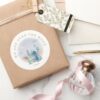 Lilo And Stitch Over The Moon Baby Shower Classic Round Sticker
