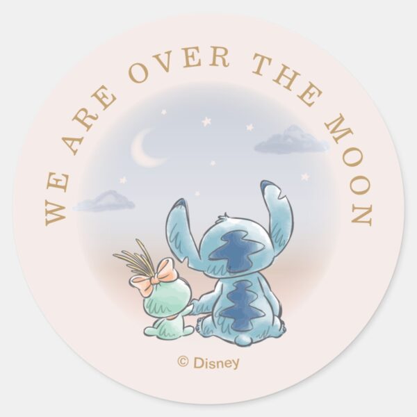 Lilo_and_Stitch___Over_the_Moon_-_Girl_Baby_Shower_Classic_Round_Sticker_2 Lilo And Stitch Over The Moon Girl Baby Shower Classic Round Sticker