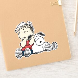 Linus Comforted With Snoopys Ear Sticker