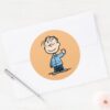 Linus_Waving_Classic_Round_Sticker_3 Linus Waving Classic Round Sticker