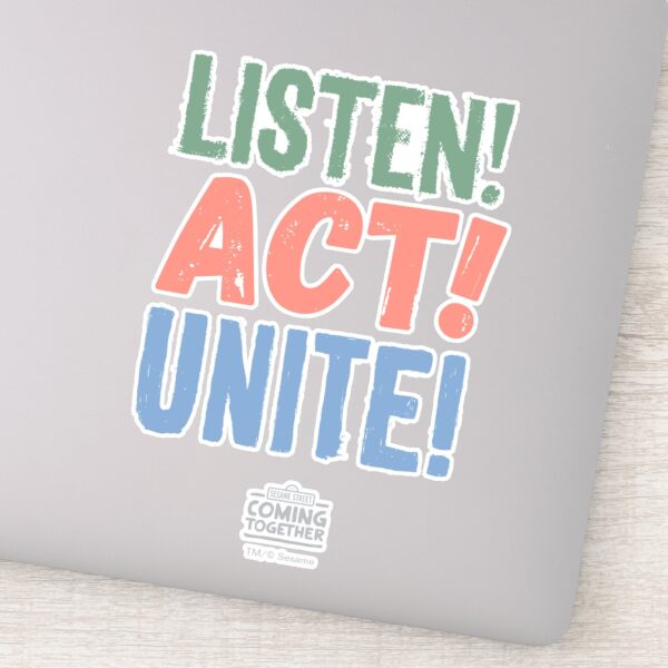 Listen!_Act!_Unite!_Sticker_1 Listen Act Unite Sticker
