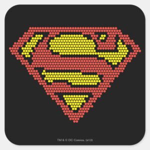 Lite Brite S Shield Square Sticker