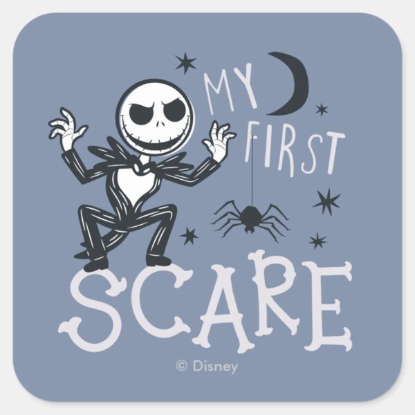 Little_Jack_Skellington_-_My_First_Scare_Square_Sticker_1 Little Jack Skellington My First Scare Square Sticker