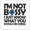 Little_Miss_Bossy_Just_Knows_Square_Sticker_1 Little Miss Bossy Just Knows Square Sticker