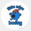 Little_Miss_Bossy_On_The_Move_Classic_Round_Sticker_1 Little Miss Bossy On The Move Classic Round Sticker