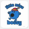 Little_Miss_Bossy_On_The_Move_Square_Sticker_1 Little Miss Bossy On The Move Square Sticker