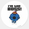 Little_Miss_Bossy___I'm_The_Boss_Classic_Round_Sticker_1 Little Miss Bossy Im The Boss Classic Round Sticker