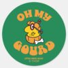 Little_Miss_Busy_Oh_My_Gourd_Halloween_Classic_Round_Sticker_1 Little Miss Busy Oh My Gourd Halloween Classic Round Sticker