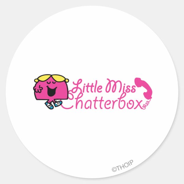Little_Miss_Chatterbox___Telephone_Cord_Lettering_Classic_Round_Sticker_1 Little Miss Chatterbox Telephone Cord Lettering Classic Round Sticker
