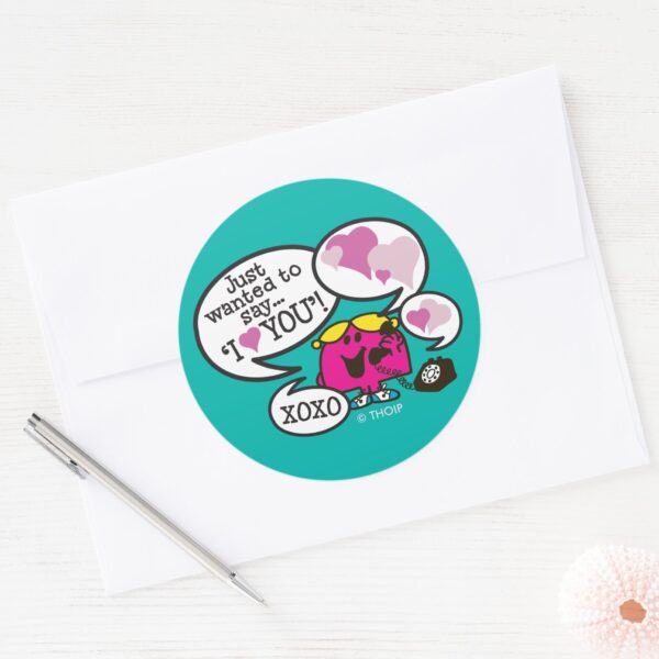 Little_Miss_Chatterbox___Valentine_Classic_Round_Sticker_3 Little Miss Chatterbox Valentine Classic Round Sticker
