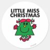 Little_Miss_Christmas_Smile_Classic_Round_Sticker_1 Little Miss Christmas Smile Classic Round Sticker