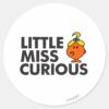 Little_Miss_Curious___Black_Lettering_Classic_Round_Sticker_1 Little Miss Curious Black Lettering Classic Round Sticker