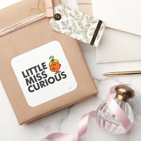 Little_Miss_Curious___Black_Lettering_Square_Sticker_5 Little Miss Curious Black Lettering Square Sticker