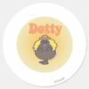 Little_Miss_Dotty___Spotlight_Classic_Round_Sticker_1 Little Miss Dotty Spotlight Classic Round Sticker