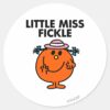 Little_Miss_Fickle___Black_Lettering_Classic_Round_Sticker_1 Little Miss Fickle Black Lettering Classic Round Sticker