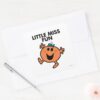 Little_Miss_Fun_Waving_Joyously_Square_Sticker_3 Little Miss Fun Waving Joyously Square Sticker