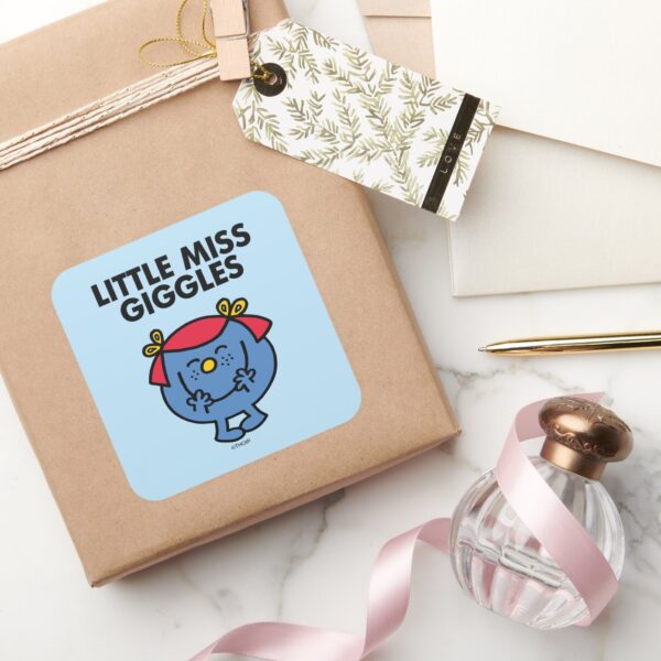 Little_Miss_Giggles___Black_Lettering_Square_Sticker_5 Little Miss Giggles Black Lettering Square Sticker