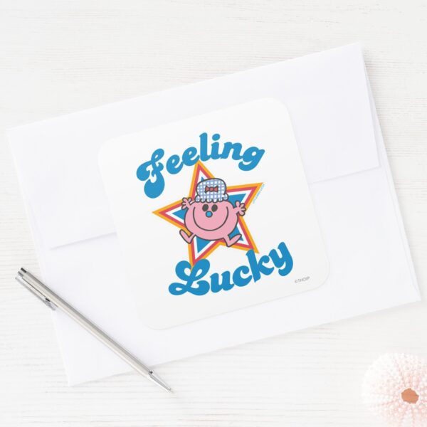 Little_Miss_Lucky_Star_Square_Sticker_3 Little Miss Lucky Star Square Sticker