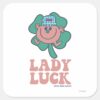 Little_Miss_Lucky___Lady_Luck_Square_Sticker_1 Little Miss Lucky Lady Luck Square Sticker