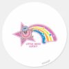 Little_Miss_Lucky___Rainbow_Classic_Round_Sticker_1 Little Miss Lucky Rainbow Classic Round Sticker
