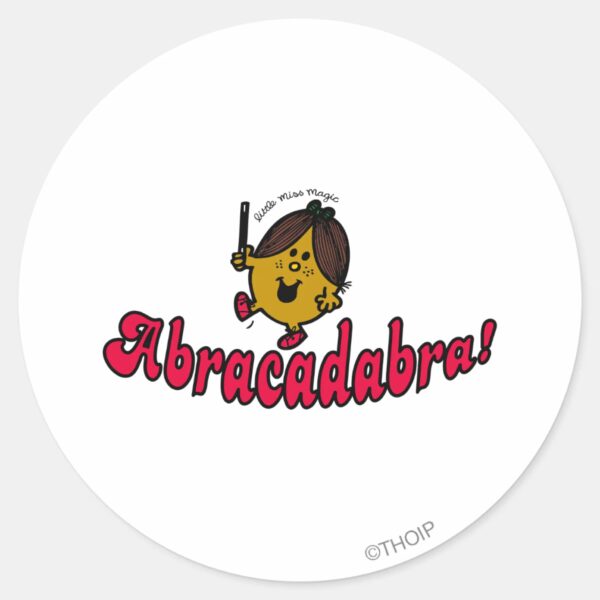 Little_Miss_Magic___Abracadabra_Classic_Round_Sticker_1 Little Miss Magic Abracadabra Classic Round Sticker