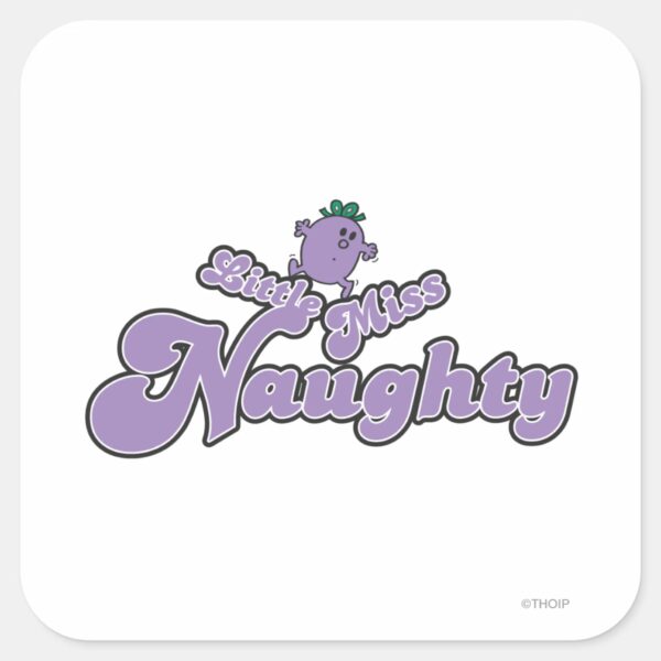 Little_Miss_Naughty_Balancing_Act_Square_Sticker_1 Little Miss Naughty Balancing Act Square Sticker