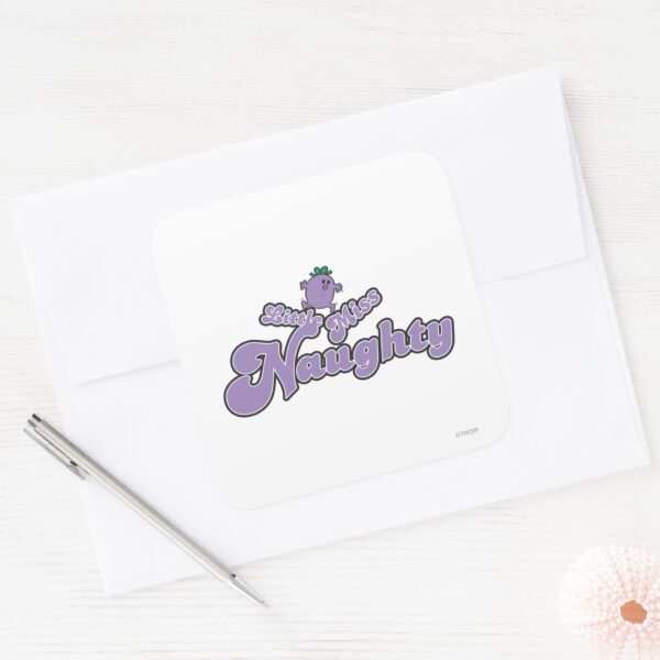 Little_Miss_Naughty_Balancing_Act_Square_Sticker_3 Little Miss Naughty Balancing Act Square Sticker